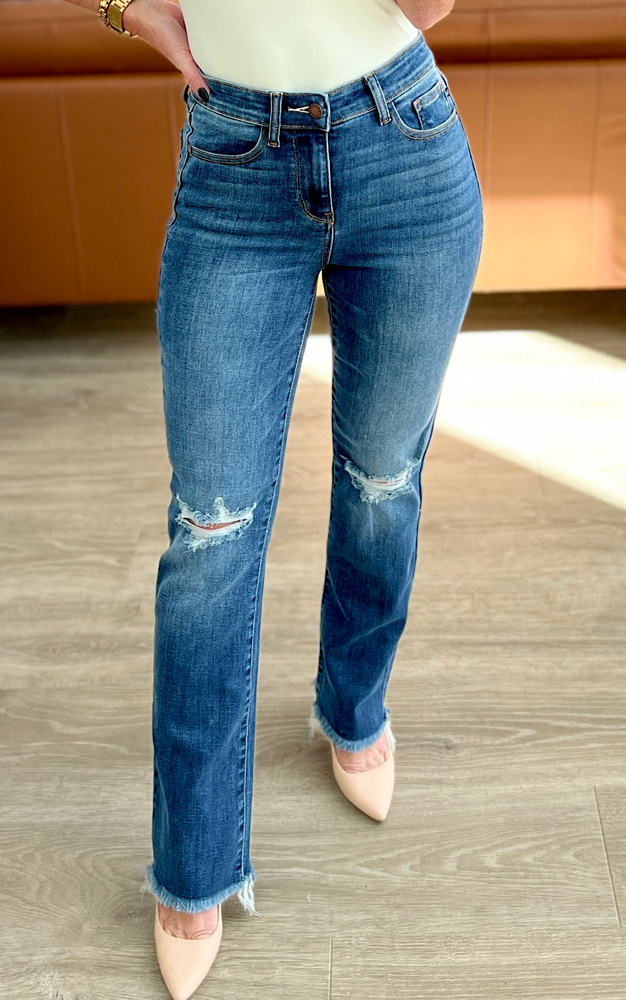 Style Sensation Judy Blue Straight Leg Jeans, SIZES 0-24W