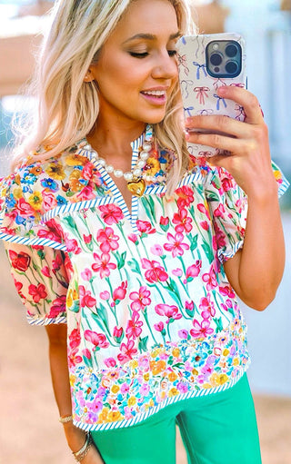 Sweet Tea And Blossoms Top RESTOCKED!