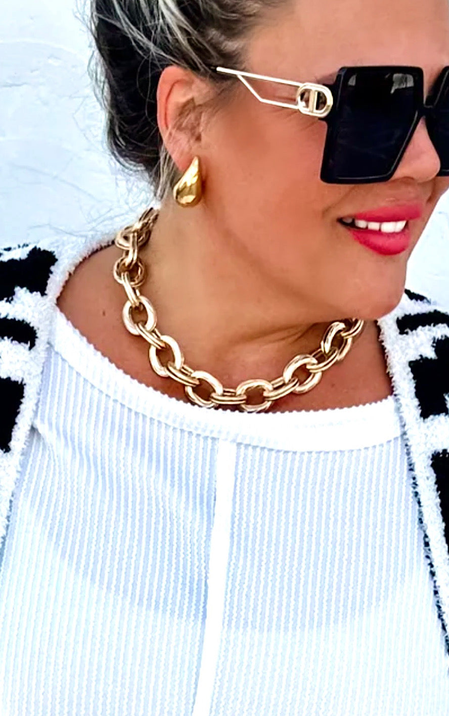 Choose Love Chunky Chain Necklace