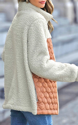 Wild Cozy Layers Leopard Color Block Jacket