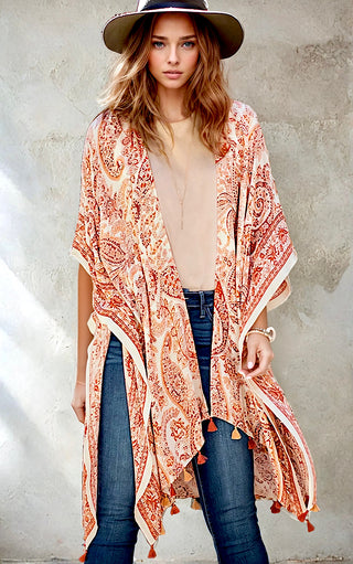 Luxe Life Rust Kimono
