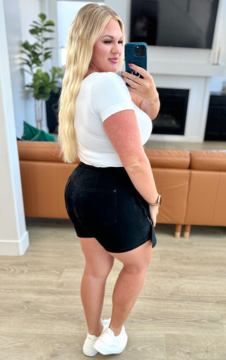 Judy Blue Back In Black Denim Skort