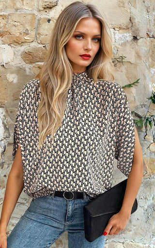 Confidence Is Key Tie Neck Top, FIVE COLORS!