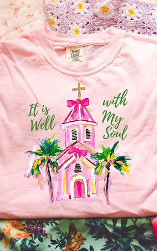 Seaside Sanctuary Pink Tee