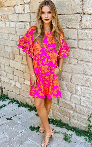 Floral Frenzy Shift Dress