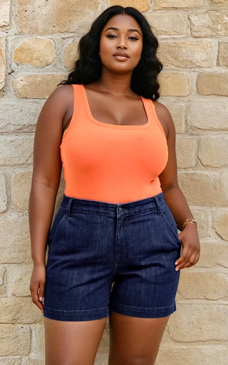 Judy Blue Dark Wash Trouser Shorts