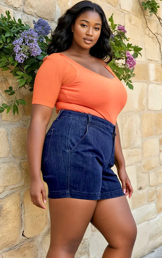 Judy Blue Dark Wash Trouser Shorts