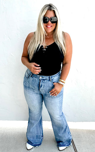 Sculpt And Sway Tummy Control Flare Jeans