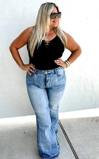 Sculpt And Sway Tummy Control Flare Jeans