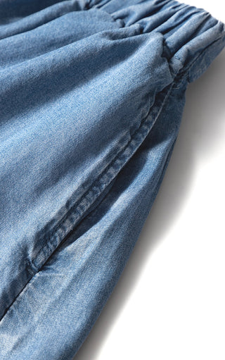 Southern Belle Chambray Denim Shorts