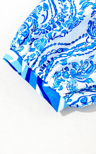 Summer Song Blue Floral Dress