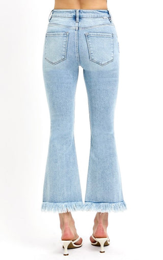 Summer Daze Cropped Flare Jeans by RISEN
