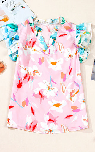 Small Town Charm Pink Floral Top