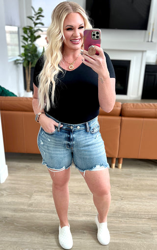 Summertime Cutie Cutoff Shorts by Judy Blue