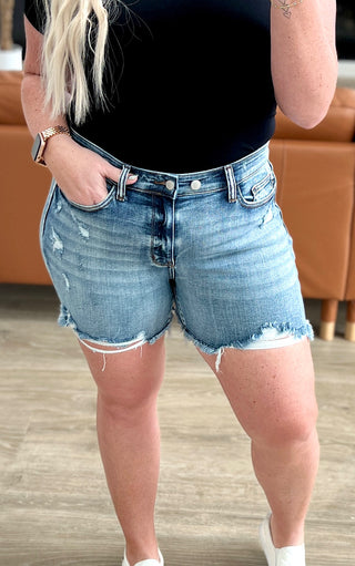 Summertime Cutie Cutoff Shorts by Judy Blue