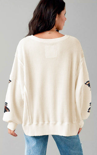 Twinkle Turkey Sequin Knit Top