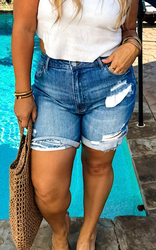 Sunkissed Blues Denim Shorts