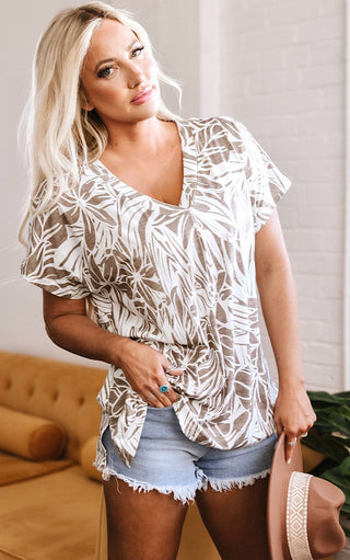 Botanical Breeze Knit Top