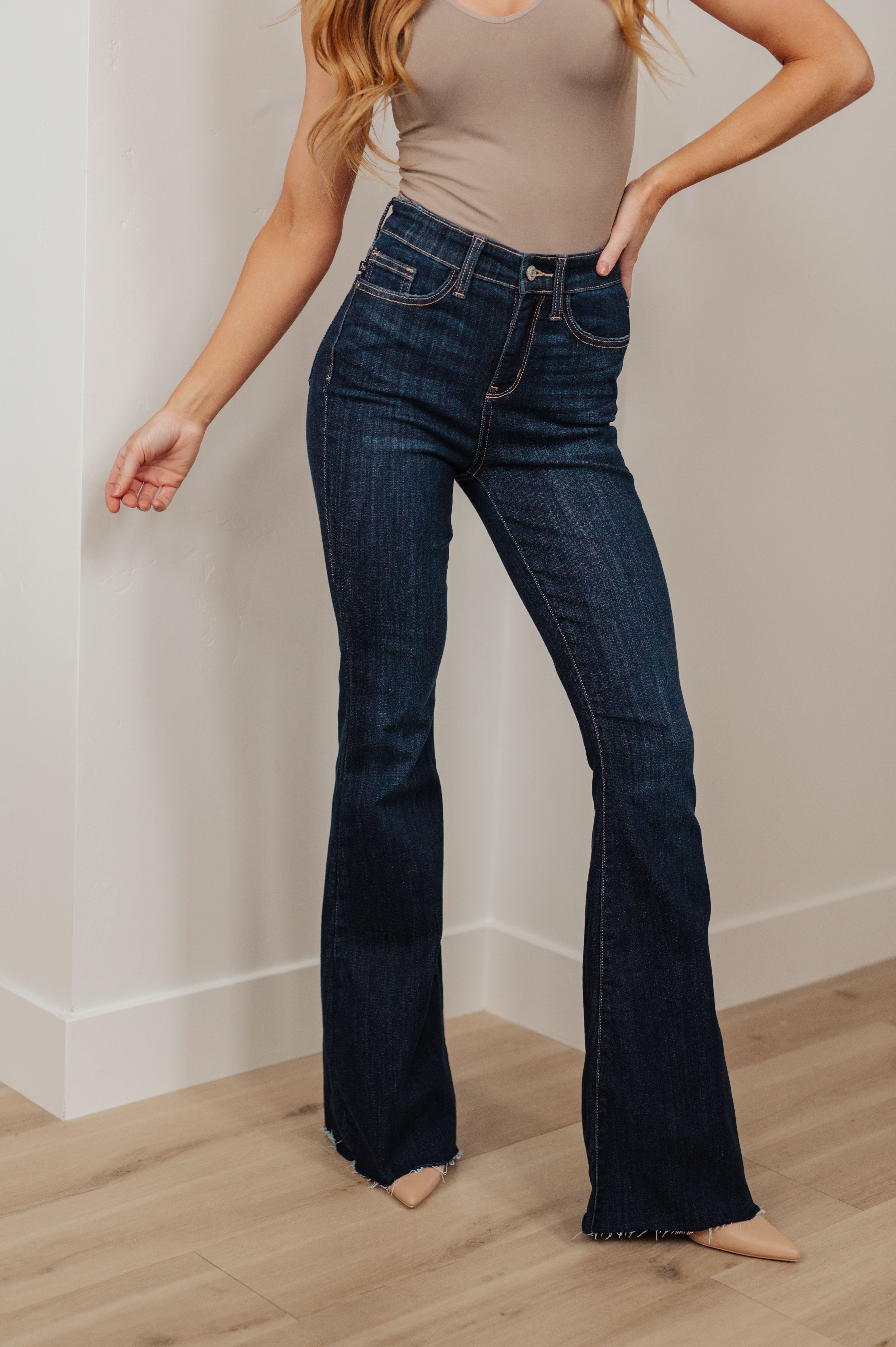 Judy Blue Cut To Length Flare Jeans, 0-24W