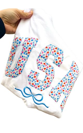 Bows And Blooms USA Tee