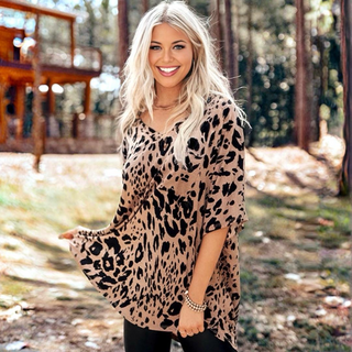 Mocha Muse Leopard Print Top