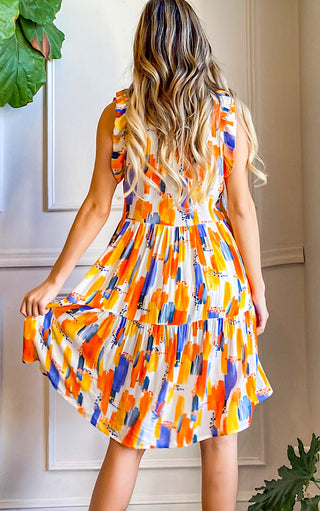 Falling For You Flutter Sleeve Babydoll Dress