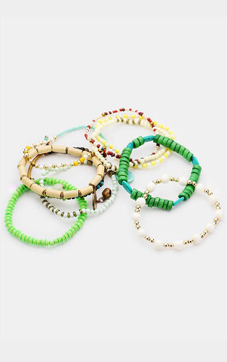Twist Of Lime Bracelet Stack