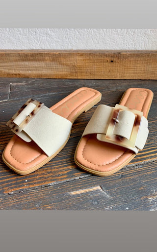 Make A Wish Light Sand Buckle Sandals