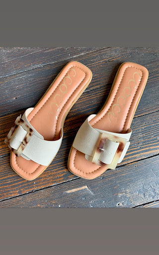 Make A Wish Light Sand Buckle Sandals