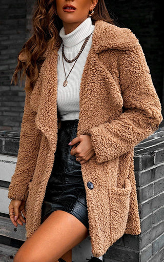 Living Up To The Hype Light Brown Teddy Sherpa Jacket