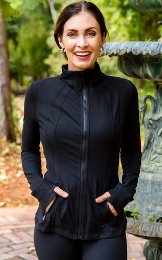 Staying Swift Black Activewear Jacket, SM -3X