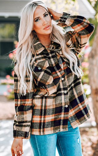 Seasons Of Love Plaid Shacket