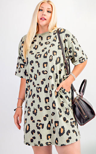 Fave For All Seasons Animal Print Dress, SM & MED