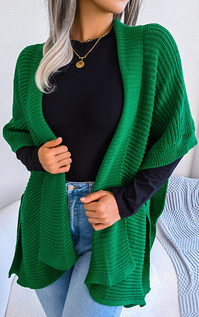 Cozy Classic Open Front Cardigan, THREE COLORS!