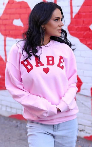 It’s You Babe Pink Sweatshirt, ONE LARGE LEFT!