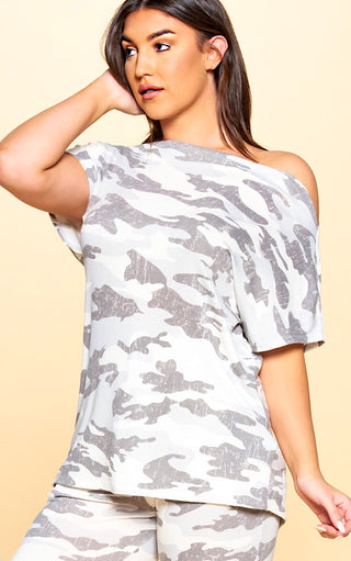 Reason To Relax Camo Top, S-3X,