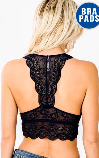 Bare It All Black Lace Bralette