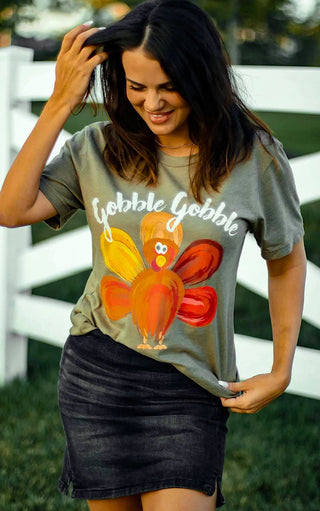 Gobble Gobble Turkey Fall Tee