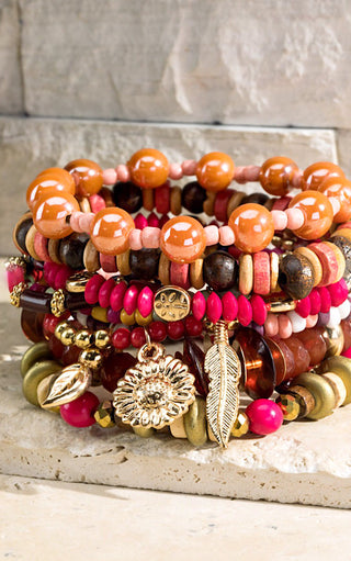 Candy Apple Bracelet Stack, RESTOCKED!