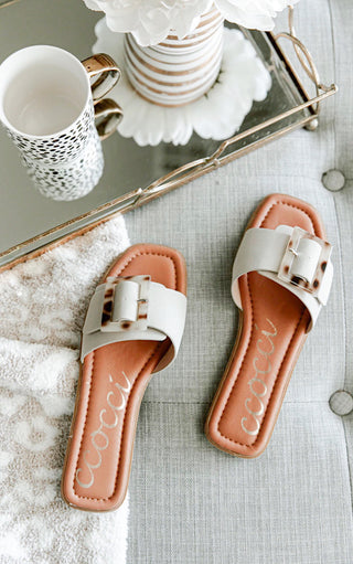 Make A Wish Light Sand Buckle Sandals