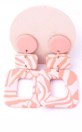 At First Blush Pink Polymer Clay Earrings