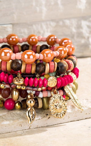 Candy Apple Bracelet Stack, RESTOCKED!