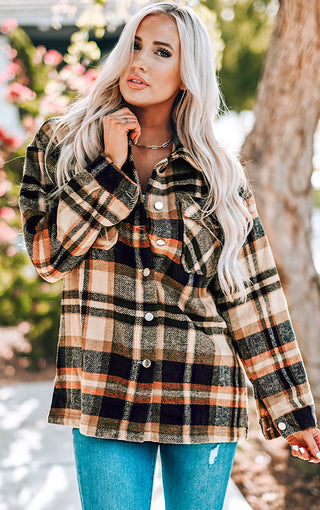 Seasons Of Love Plaid Shacket