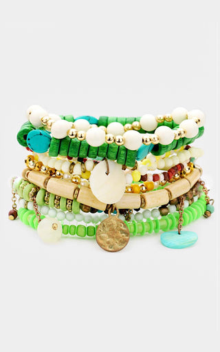 Twist Of Lime Bracelet Stack