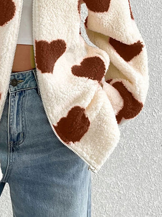 Cupid’s Charm Cozy Heart Jacket, THREE COLORS!