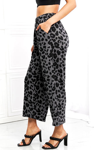 Playful Perfection Leopard Print Wide Leg Pants