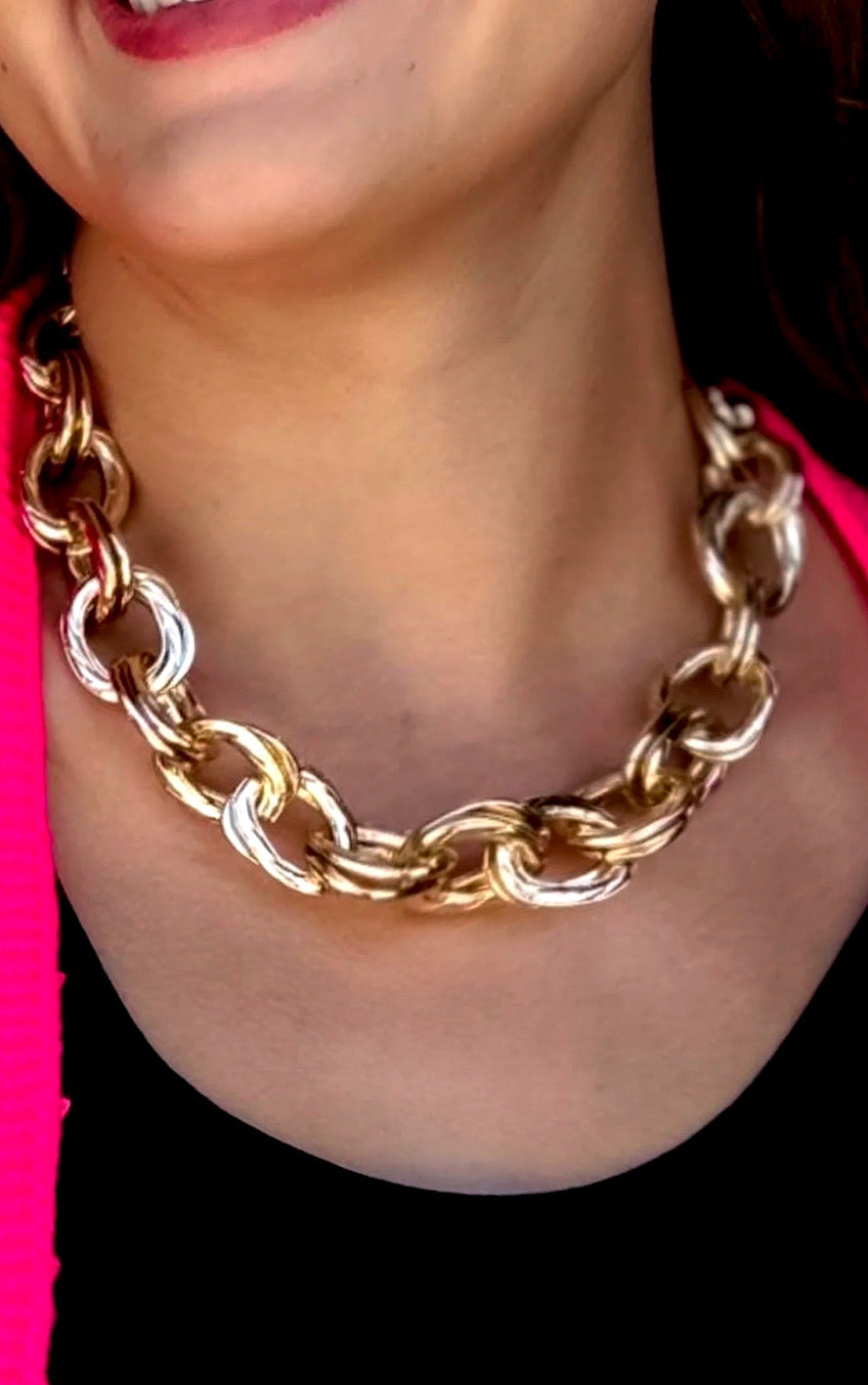 Choose Love Chunky Chain Necklace