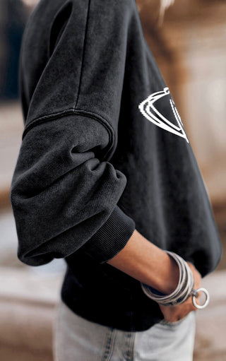 Game Day Black Football Graphic Sweatshirt, RESTOCKED!