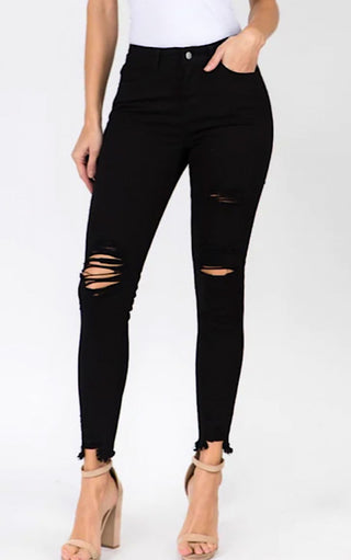 Judy Blue Black Distressed Jeans, Sizes 16-20W!