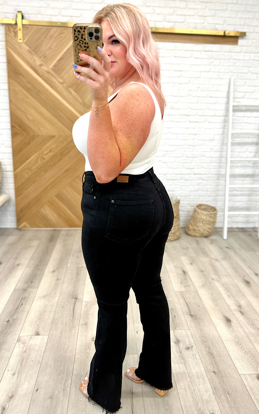 Dream Girl Judy Blue Black Bootcut Jeans, SIZES 0-24W